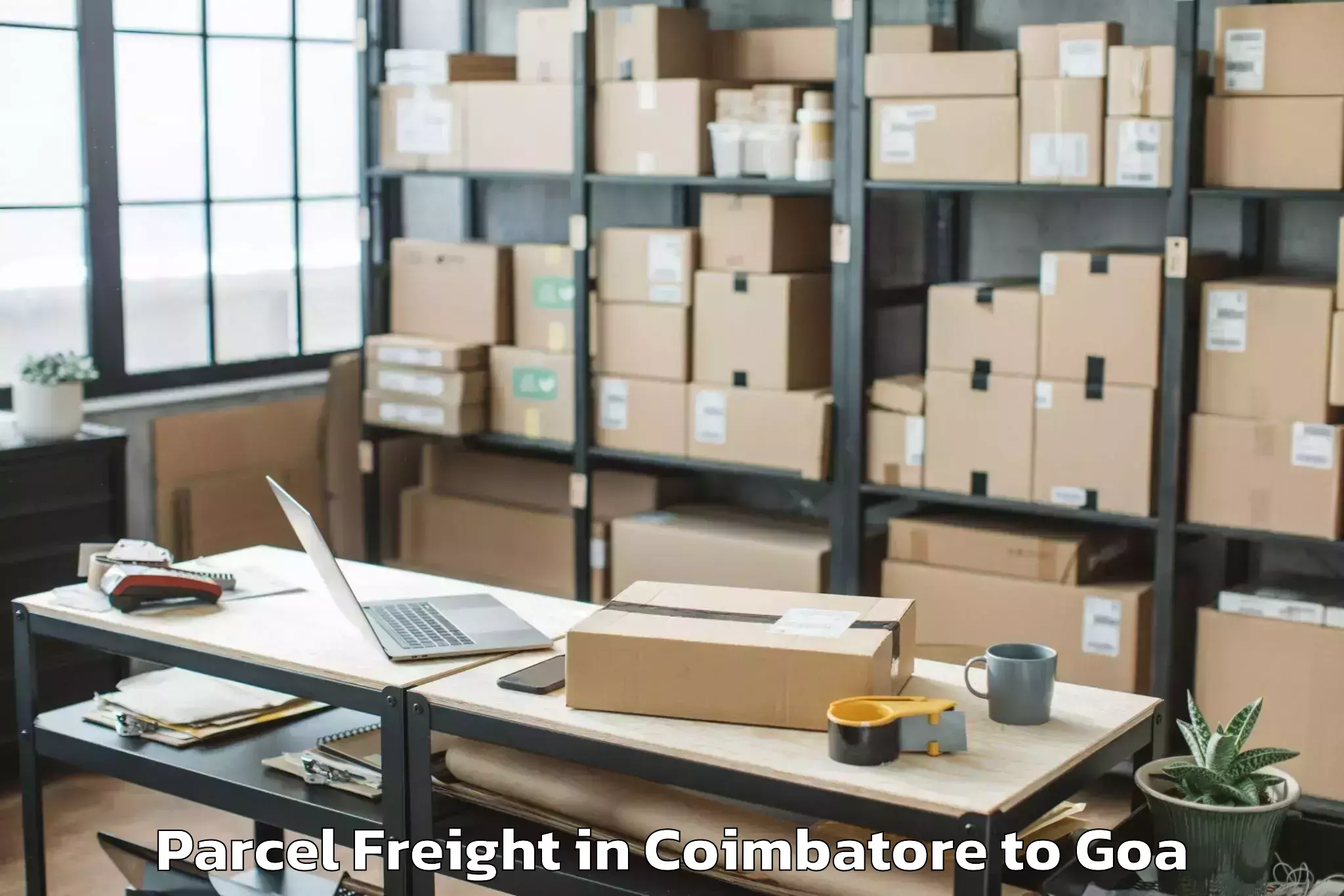 Efficient Coimbatore to Siolim Parcel Freight